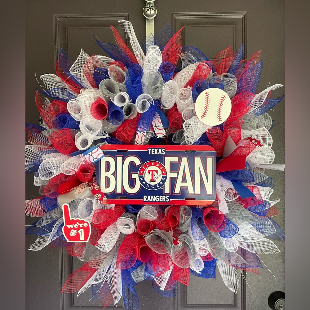 Texas Rangers wreath - Picture 3 of 3